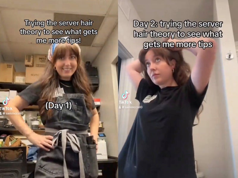 tips, restaurant, tiktok, money, hair, server reveals shocking amount of tips after testing out viral ‘hair theory’